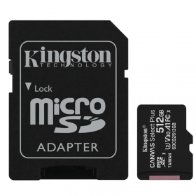 MEMORIA KINGSTON 512 GB - MEMORIAS MICRO SD + ADAPTADOR