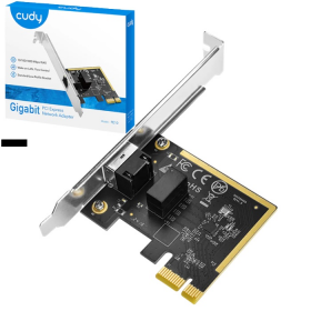 TARJETA DE RED ETHERNET GIGABIT PCI EXPRESS 2.0 GBPS ADAPTADOR CUDY PE10