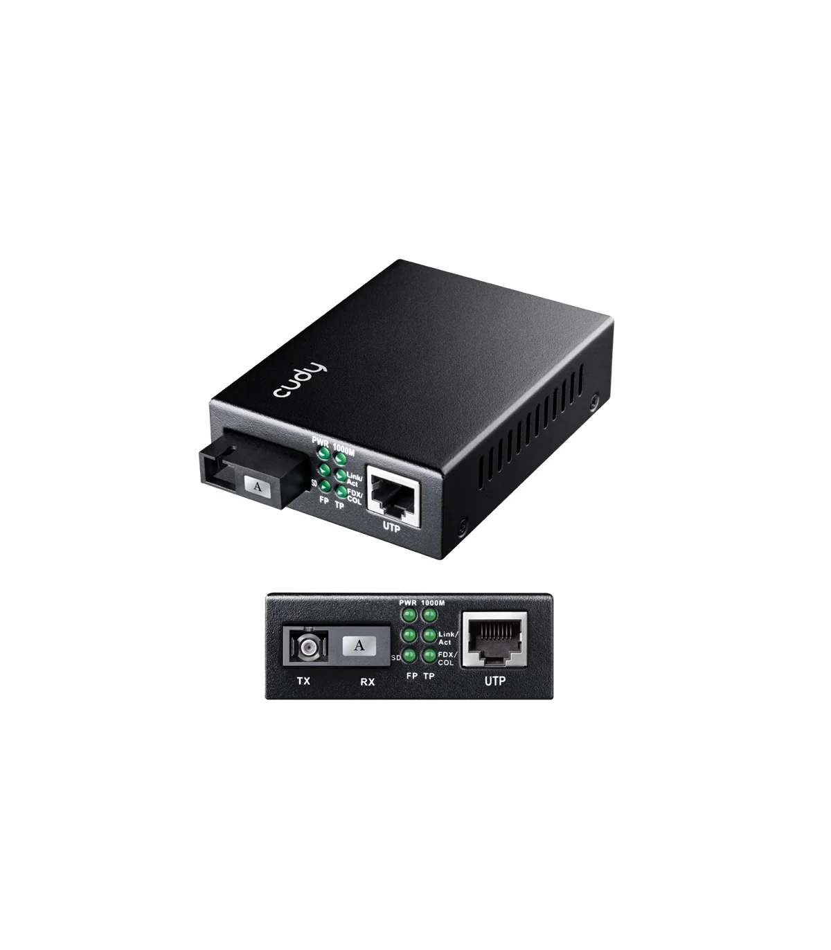 CUDY CONVERTIDOR DE MEDIOS GIGABIT ETHERNET FIBRA SC 1 HILO 20KM MC100GSB-20A