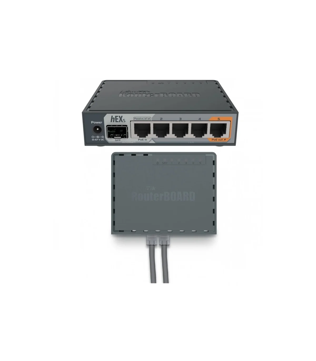 ROUTER WIFI MIKROTIK 5 PUERTOS GIGABIT ETHERNET + PUERTO SFP + PUERTO USB RB760IGS-HEX S