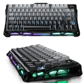 TECLADO GRAVASTAR GAMER MECANICO RGB MERCURY K1 INALAMBRICO ALUMINUM ALLOY GS K1_GBLK