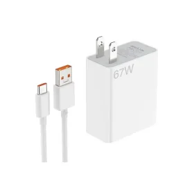electronica.com.ve CARGADOR USB XIAOMI 67W 2 EN 1 CABLE TIPO C