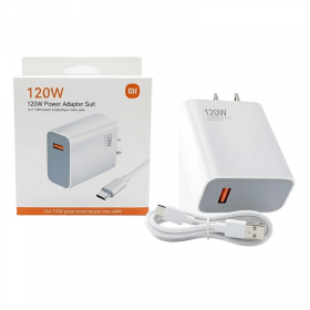 CARGADOR USB XIAOMI 120W 2 EN 1 CABLE TIPO C
