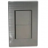 INTERRUPTOR DOBLE 3WAY PLATEADO ARGENTUM