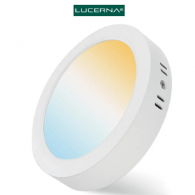PANEL LED REDONDO 12 PULG 24W SUPERFICIAL COMPACT LUMEN 3 TONOS 3000K/4000K/6500K LUCERNA