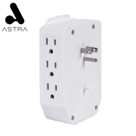 PROTECTOR REGLETA ASTRA YB4062UPYD 6 TOMAS + 1 USB A + 1 USB C 