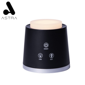 LAMPARA LED DE MESA ASTRA 3 TONOS TACTIL RECARGABLE MULTIFUNCIONAL NEGRA BL1005BK