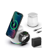 CARGADOR INALAMBRICO 3 EN 1 PARA IPHONE TELEFONO/RELOJ SMART/ AUDIFONOS CARGA RAPIDA 