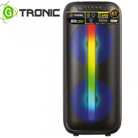CORNETA BT PORTATIL RECARG. GTRONIC BOLT MINI 15W RGB KARAOKE AC110V GT-6623-15W