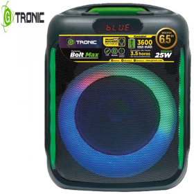 CORNETA BLUETOOTH PORTATIL RECARG. GTRONIC BOLT MAX 25W RGB CONTROL AC110V GT-606-25W