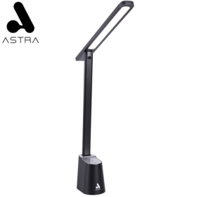 LAMPARA LED DE MESA ASTRA 3 TONOS RECARGABLE C/REGULACION DE BRILLO NEGRA BL1041