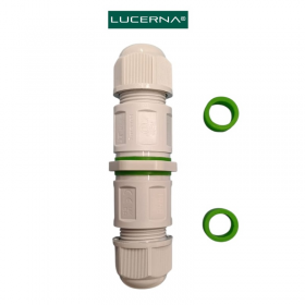 CONECTOR PARA ILUMINACION EN EXTERIORES ESTANCO IP68 LUCERNA 3 HILOS BLANCO