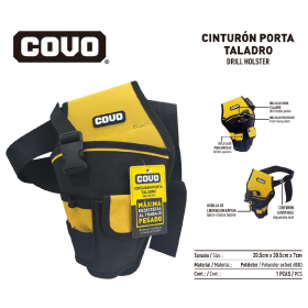 CINTURON PORTA TALADRO COVO 