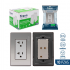 TOMACORRIENTE DOBLE POLARIZADO ACERO TROEN TR-ETSS-6C-20A