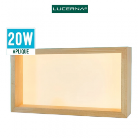 APLIQUE LAMPARA LED DE PARED DECORATIVA DE MADERA FRAMME A2 12W 3000K MADERA LUCERNA