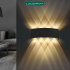 APLIQUE LAMPARA LED DE PARED DECORATIVA LUCERNA NEGRA 8W 3000K INTERIOR-EXTERIOR LP4140