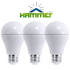3 PACK BOMBILLO LED BULBO 9W 6500K HAMMER