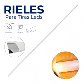 PERFIL PARA CINTA LED TRIANGULAR (ESQUINERO) DE ALUMINIO 2 METROS