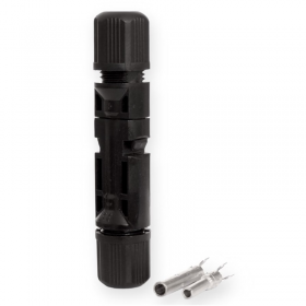 CONECTOR EMPALME MC4 PARA PANELES SOLARES 2 PACK