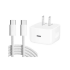 CARGADOR IPHONE USB C + CABLE DE TIPO C - 17 PRO MAX 40W/60W