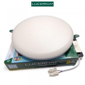 PANEL LED AJUSTABLE 9 EN 1 REDONDO 9 PULG EMPOTRAR 3 TONOS 3 POTENCIAS(18/24/36W) LUCERNA