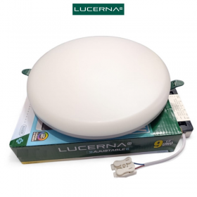 PANEL LED AJUSTABLE 9 EN 1 REDONDO 5 PULG EMPOTRAR 3 TONOS 3 POTENCIAS(6/9/12W) LUCERNA