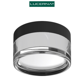APLIQUE DOT LAMPARA LED DE PARED DECORATIVA LUCERNA TRANSPARENTE 9W REDONDO 3 TONOS INT-EXT LP609