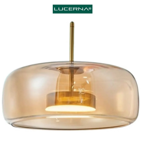 LAMPARA DECORATIVA COLGANTE NORDIC 12W 3 TONOS 3K/4K/6K VIDRIO LUCERNA S-NORDIC-C1-VN