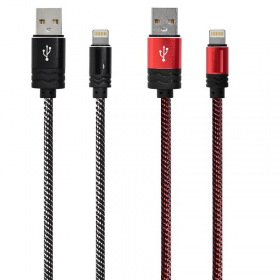 CABLE IPHONE DATA USB A-LIGHTNING HANK 1 METRO C218 REFORZADO