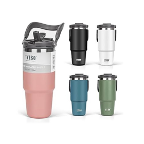 TERMO DE ACERO INOXIDABLE 750ML DOBLE PARED CON TAPA