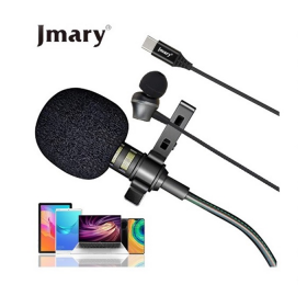 MICROFONO CON AUDIFONO TIPO C JMARY MC-R6 PARA CAMARA, PC, TABLET