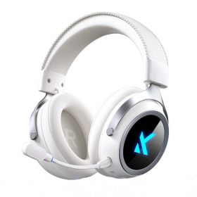 AUDIFONO MCHOSE GAMER X9 INALAMBRICO WHITE RGB CANCELACION DE RUIDO IA MC-X9-1