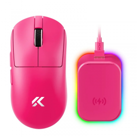 MOUSE GAMER MCHOSE ULTRA PLUS A7 V2 RGB USB/INALAMBRICO TOPSPEED ERGONOMICO RED/ROSE MC-A7V2-11 MC
