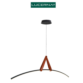 LAMPARA DECORATIVA COLGANTE 5 RODEO 20W 3 TONOS 3K/4K/6K NEGRA LUCERNA S-RODEO-C5-N
