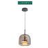 LAMPARA DECORATIVA COLGANTE 2 NORDIC 12W 3 TONOS 3K/4K/6K VIDRIO LUCERNA S-NORDIC-C2-VN