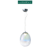 LAMPARA DECORATIVA COLGANTE 4 NORDIC 8W 3 TONOS 3K/4K/6K VIDRIO/PLATA LUCERNA S-NORDIC-C4-V
