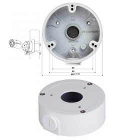 CAJETIN ALUMINIO REDONDO DAHUA 3.7 PULG PARA CAMARA DE SEGURIDAD