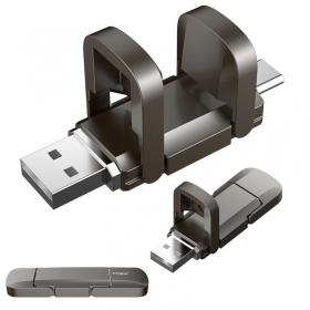 DISCO DURO PORTATIL EXTERNO USB DAHUA 512GB TIPO PENDRIVE 2EN1 USB 3.2+TIPO C DHI-USB-S809-32-512GB