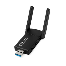 ANTENA ADAPTADOR WIFI DOBLE BANDA 802.11AC USB WIRELESS PC -LAPTOP