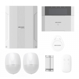 KIT ALARMA HIKVISION 64 ZONAS AX HYBRID PRO SENSOR MAGNETICO-PIP-TAG DS-PHA64-KIT-WB