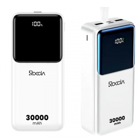 POWER BANK ROCCIA GOOD QUALITY M025-PQ-3030 30.000MAH CARGA RAPIDA BLANCO