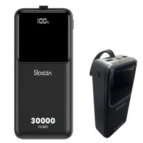 POWER BANK ROCCIA GOOD QUALITY M025N-PQ-3030 30.000MAH CARGA RAPIDA NEGRO