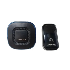 TIMBRE INALAMBRICO LUMISTAR DB11 130 M 38 MELODIAS IP44 NEGRO C/PILA 23A