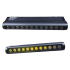 LAMPARA LINEAL 12W 23CM PARA RIEL MAGNETICO C/OPTICA ABIERTA AJUSTABLE 3500K NEGRA LUMISTAR LED375