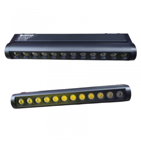 LAMPARA LINEAL 12W 23CM PARA RIEL MAGNETICO C/OPTICA ABIERTA AJUSTABLE 3500K NEGRA LUMISTAR LED375