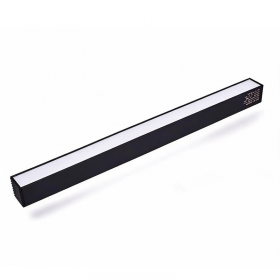 LAMPARA LINEAL 12W 30CM PARA RIEL MAGNETICO CALIDA 3500K NEGRA LUMISTAR LED383