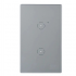 INTERRUPTOR DOBLE SMART WIFI GRIS PLATA LUMISTAR SW204
