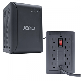 REGULADOR DE VOLTAJE JEMIP J-SAFE POWER 600VA/300W 120V 8 TOMAS JPBPJSAFEPOWER-C226BK