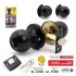 CERRADURA DE POMO TUBULAR CON LLAVES DL-6871B-BK