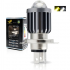 BOMBILLO LED H4 PARA MOTOS C/LUPA BLANCO Y AMARILLO
